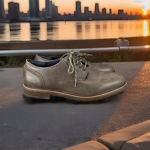Cole Haan Other - ✅Mens 8.5M Cole Haan Oxford Shoe Brown Leather Midland Lug Plain Toe Casual Shoe